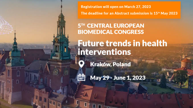 5th Central European Biomedical Congress (CEBC) 2023: Future trends in health interventions